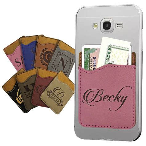 personalized cell phone card holder